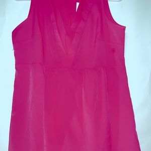 Pink sleeveless New York and company blouse